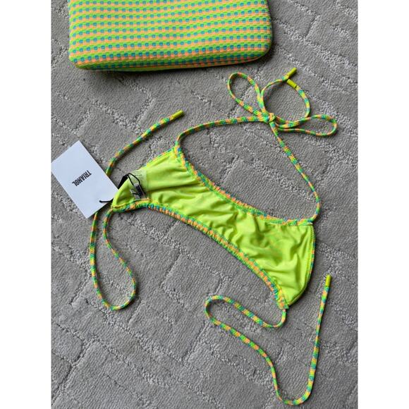 Triangl Myrta Feti Strappy Halter Top Tie Bikini Bright Pattern - Picture 5 of 7
